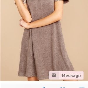 Sequin sleeved knit dress